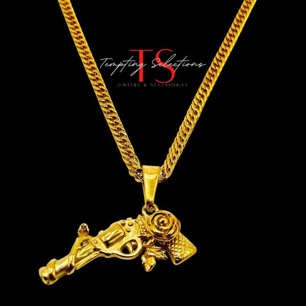 18k Gold Filled Stainless Steel 050d